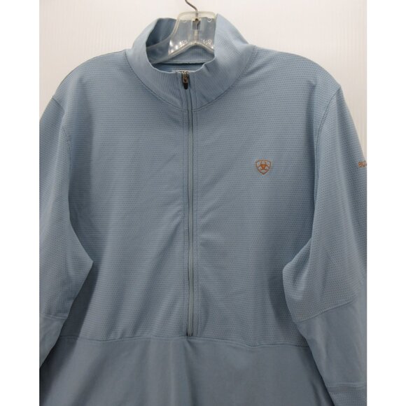 Ariat Sweatshirt XL Buzz Off Insect Repellent 1/2 Zip Performance * - Picture 2 of 15